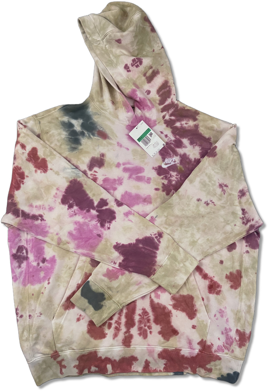RARE NEW! Nike Tie Dye Pullover Hoodie Men's Size XL Paint Splatter (DJ0488-638)